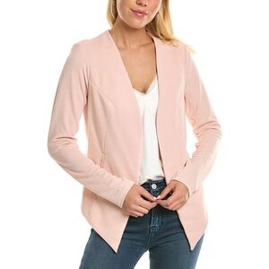 NWT BCBGeneration light pink tuxedo open front blazer size XXS